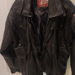 Men's Black Leather Jacket